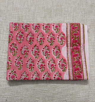 Premium Cotton Block Print Office Wear Suit fabric with Kota Doria Dupatta (44 inch width) and Heavy Bottom