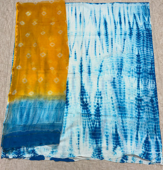 Cotton Handblock Office Wear Suit fabric with Kota Doria Dupatta