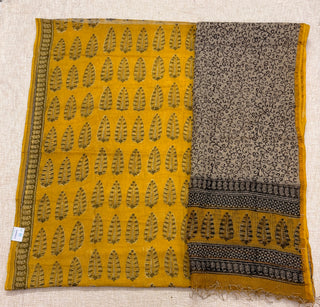 Ajrakh Hand block kota doria suit set for office wear