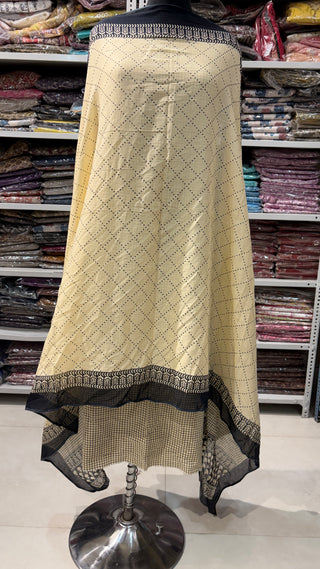 Handblock Cotton Suit Material with Cotton Dupatta