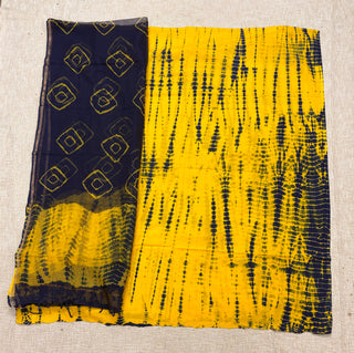 Cotton Handblock Office Wear Suit fabric with Kota Doria Dupatta