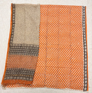 Cotton Handblock Office Wear Suit fabric with Kota Doria Dupatta