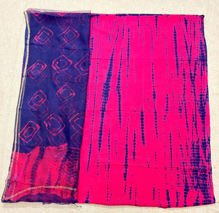 Cotton Handblock Office Wear Suit fabric with Kota Doria Dupatta