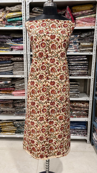 Handblock Cotton Suit Material with Cotton Dupatta