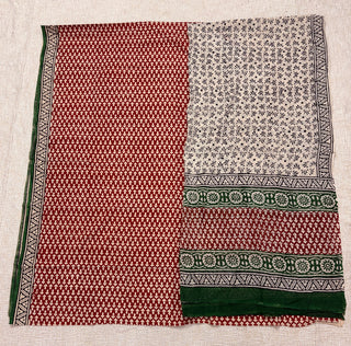 Handblock Cotton Suit Material with Cotton Dupatta