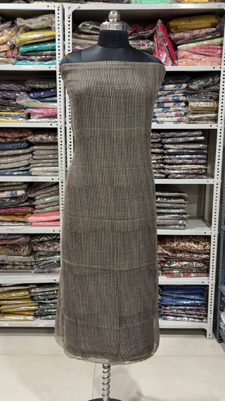 Hand block kota doria suit set for office wear (with Lining included)
