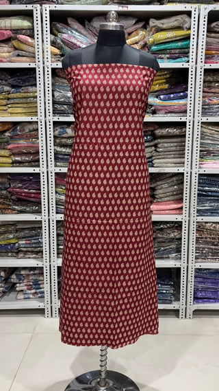 Handblock Cotton Suit Material with Cotton Dupatta