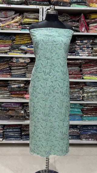 Hand block kota doria suit set for office wear with Lining included