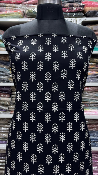 Cotton Handblock Office Wear Suit fabric with Kota doria Dupatta