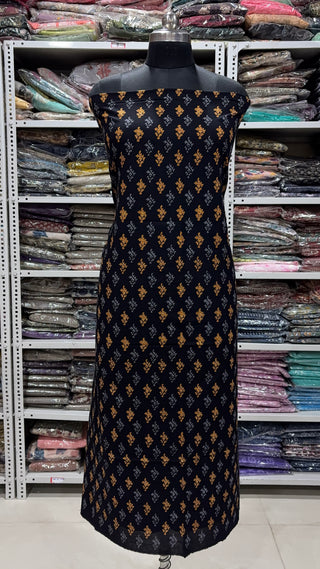 Cotton Handblock Office Wear Suit fabric with Kota doria Dupatta