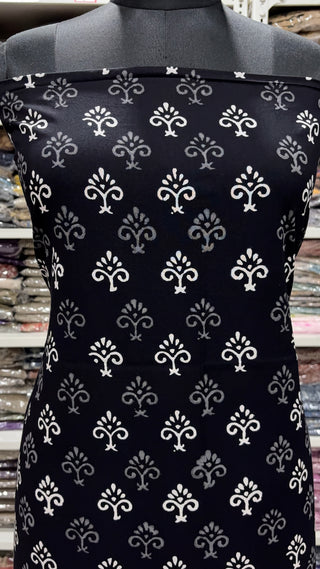 Cotton Handblock Office Wear Suit fabric with Kota doria Dupatta