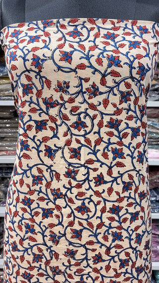 Handblock Cotton Suit Material with Cotton Dupatta