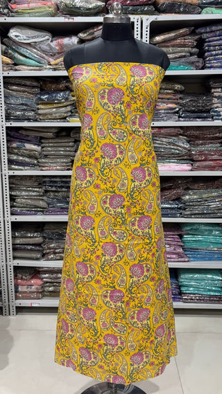 Handblock Cotton Suit Material with Cotton Dupatta