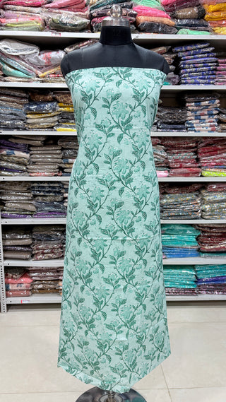 Handblock Cotton Suit Material with Cotton Dupatta