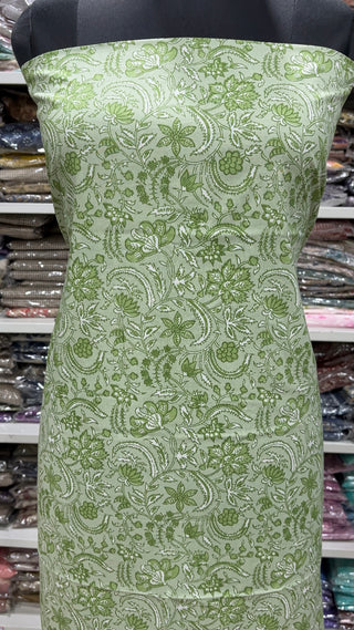 Handblock Cotton Suit Material with Cotton Dupatta