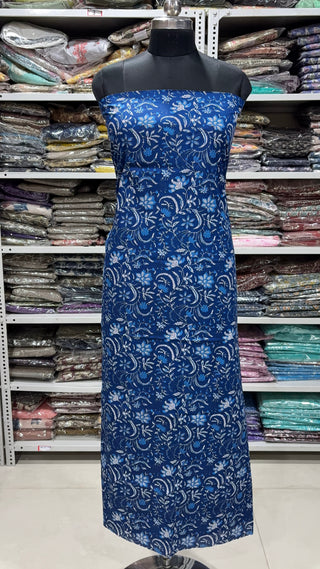 Handblock Cotton Suit Material with Cotton Dupatta