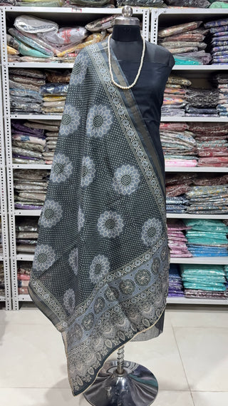 Designer Maheshwari silk dupatta