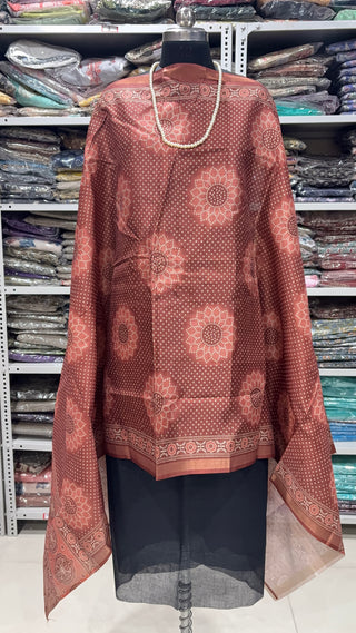 Designer Maheshwari silk dupatta