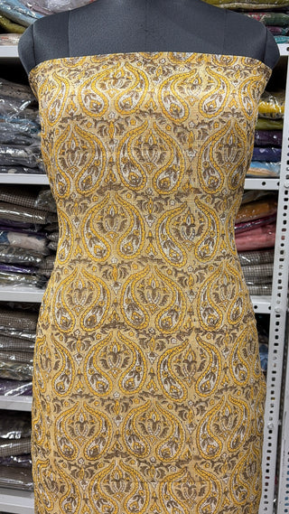 Hand block kota doria suit set for office wear with Lining included