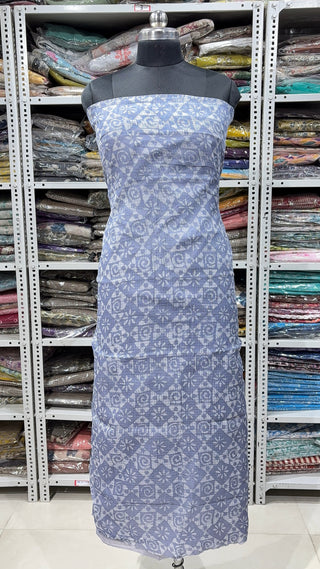 Hand block kota doria suit set for office wear with Lining included