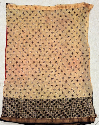 Red Office Wear Maheshwari Silk Saree with Unstitched Blouse Piece (Lining Included)