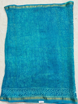 Maheshwari Silk Saree with Unstitched Blouse Piece (Lining Included)