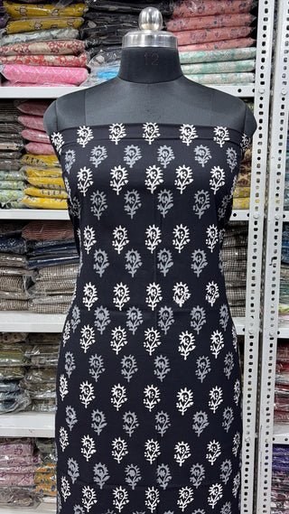 Handblock Cotton Suit Material with Cotton Dupatta
