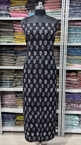 Handblock Cotton Suit Material with Cotton Dupatta