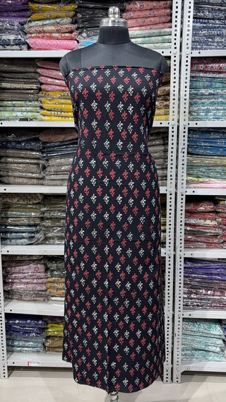 Handblock Cotton Suit Material with Cotton Dupatta