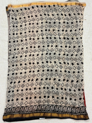 Maheshwari Silk Saree with unstitched Blouse (Lining Included)