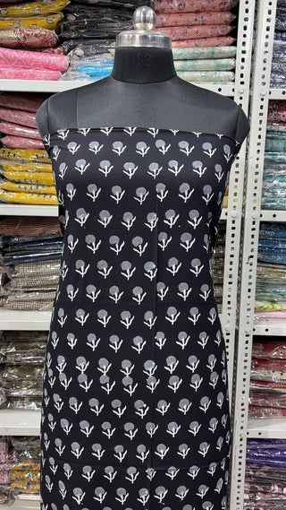 Handblock Cotton Suit Material with Cotton Dupatta