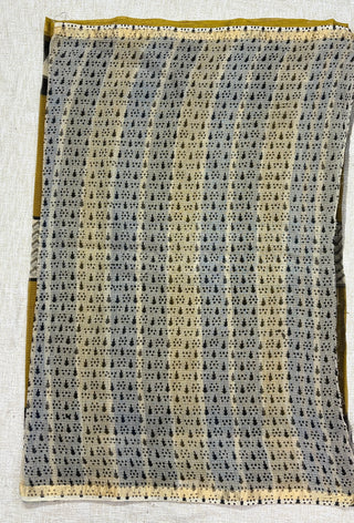 Hand Block Print Kota Doria Cotton Saree with Zari border and Unstitched Blouse Piece(Lining Included)