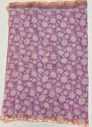 Handblock Print Kota Doria Cotton Saree with Zari border and Unstitched Blouse Piece(Lining Included)