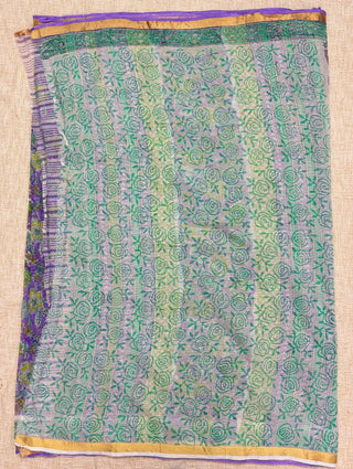 Office Wear Kota Doria Cotton Saree with Unstitched blouse Piece(Lining Included)