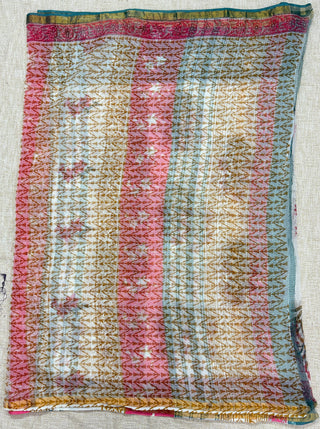 White Handblock printed Kota Doria Cotton Saree with Unstitched Blouse Piece(Lining Included)