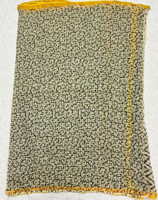 Hand Block Print Kota Doria Cotton Saree with zari border and unstitched Blouse Piece(Lining Included)