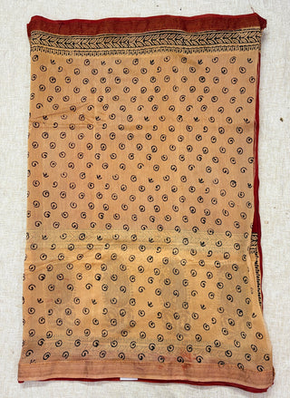 Maheshwari Silk Saree with Unstitched Blouse Piece (Lining Included)