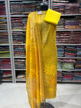 Cotton Office Wear Suit Fabric with Cotton dupatta 000708