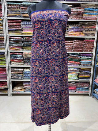Handblock Cotton Suit Material with Cotton Dupatta