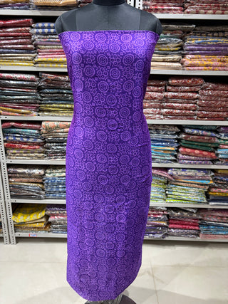 Handblock Chanderi Suit Material with Chanderi Dupatta(Lining Included) 2282