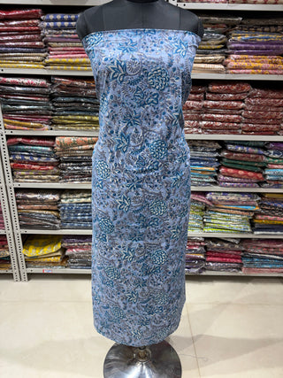 Premium Cotton Block Print Office Wear Suit fabric with Kota Doria Dupatta (44 inch width) and Heavy Bottom 2286