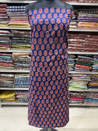 Handblock Cotton Suit Material with Cotton Dupatta