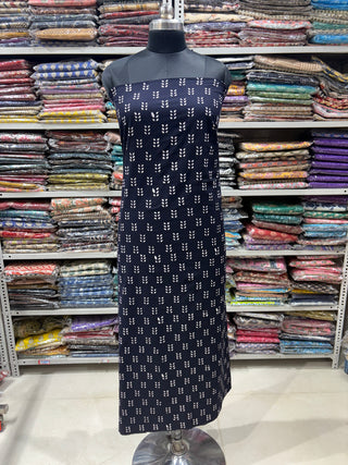 Premium Cotton Handblock Suit fabric with Chiffon Dupatta