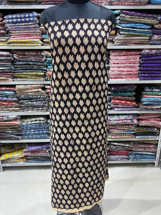 Premium Cotton Handblock Suit fabric with Chiffon Dupatta