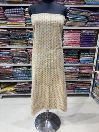 Premium Cotton Handblock Suit fabric with Chiffon Dupatta