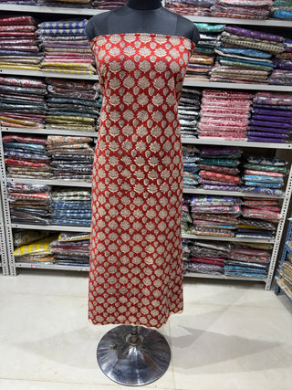 Premium Cotton Handblock Suit fabric with Chiffon Dupatta