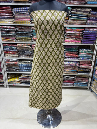 Premium Cotton Handblock Suit fabric with Chiffon Dupatta
