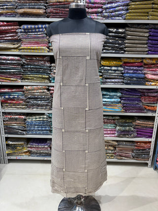 Premium Cotton Handblock Suit fabric with Chiffon Dupatta