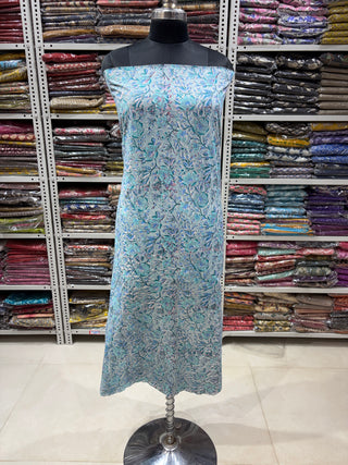 Handblock Cotton Office Wear Top Bottom and Dupatta Combo (Suit Fabric #2338)