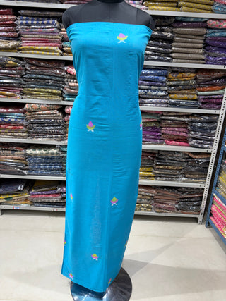 Handloom Cotton Needle Jamdani Top With Dupatta Set (Suit Fabric #2378) Cotton Dupatta